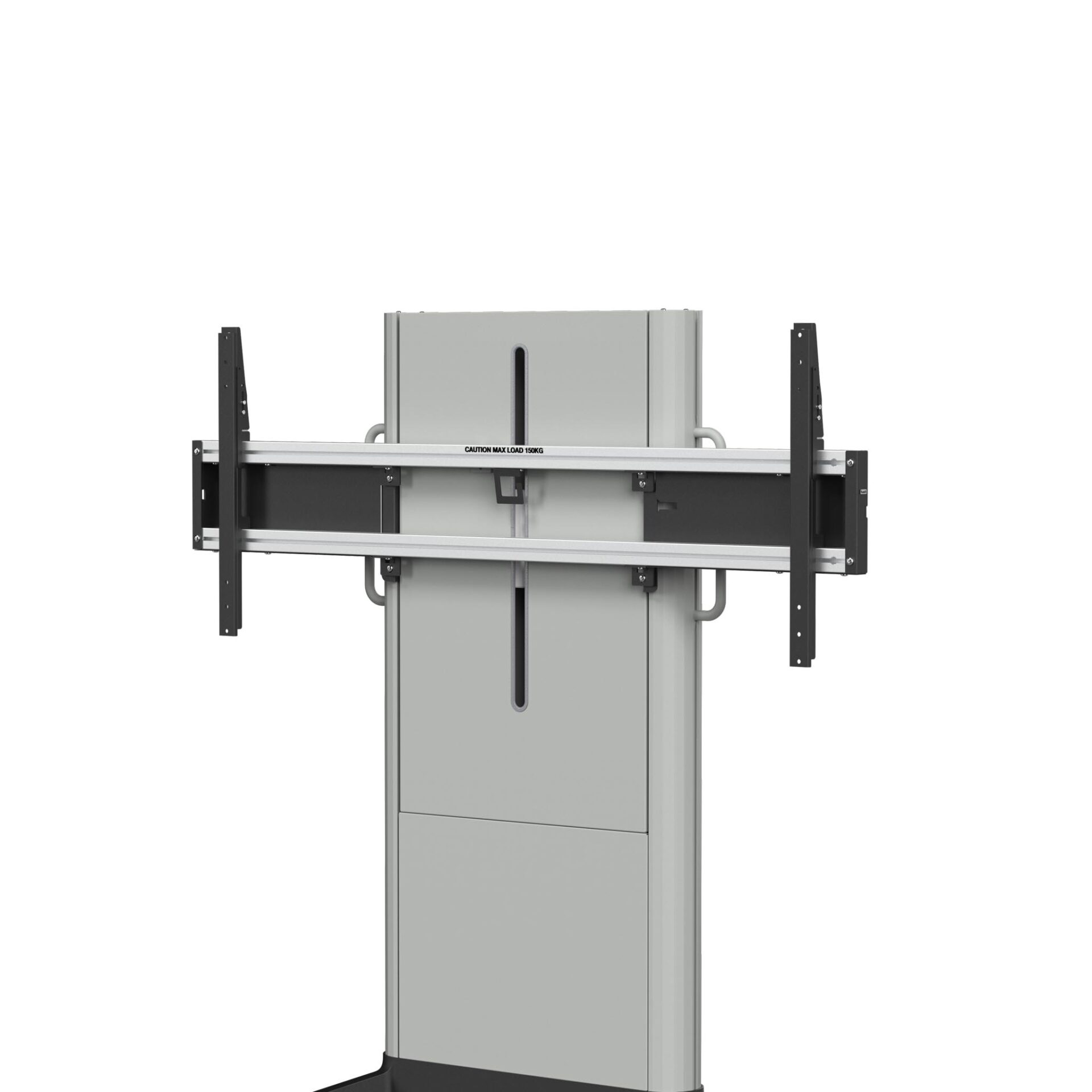 20231009-EVER Accessories Presence single VESA holder (for larger vesa) dark with product 2