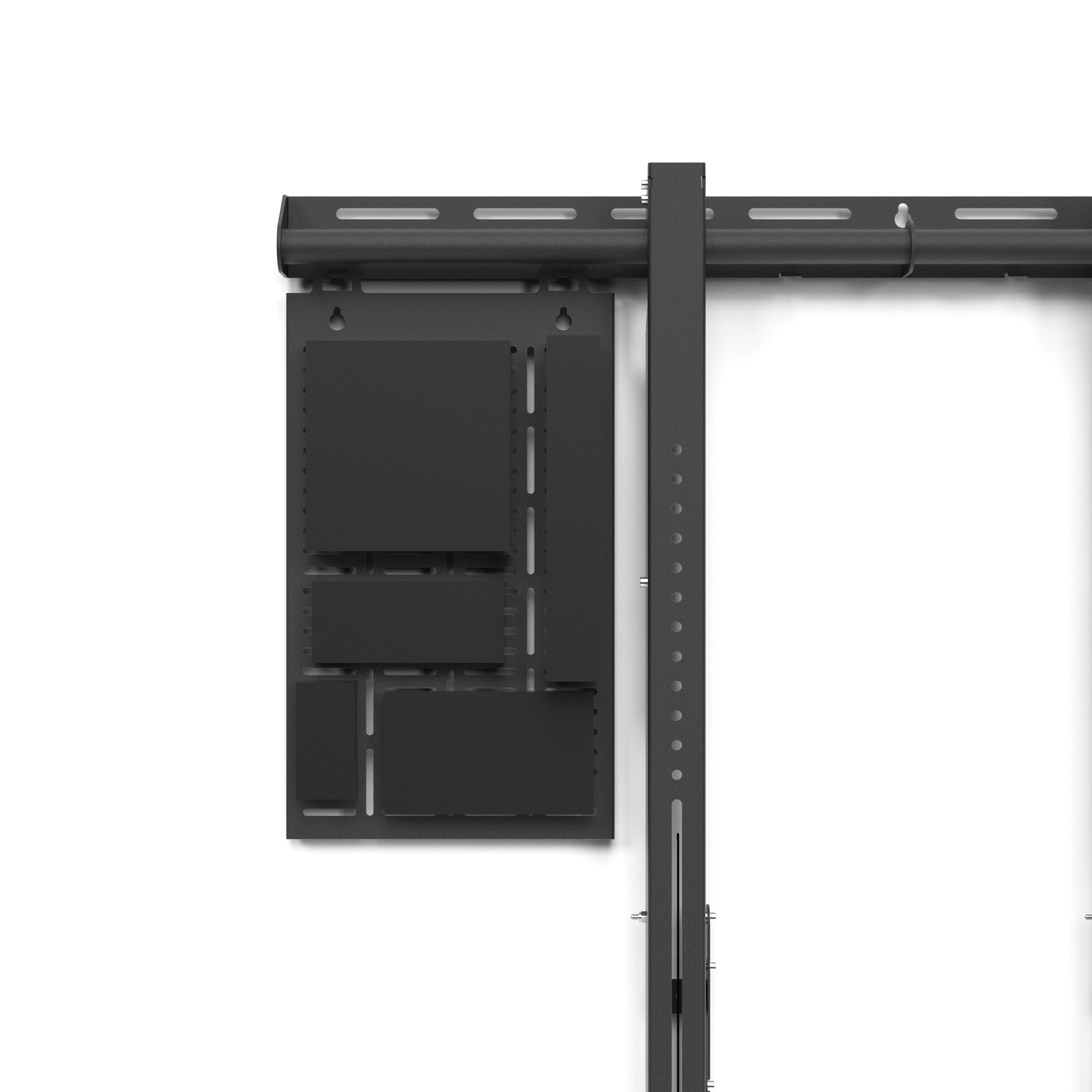 17-003-1_ServiceMount Installation shelf with electronics_front